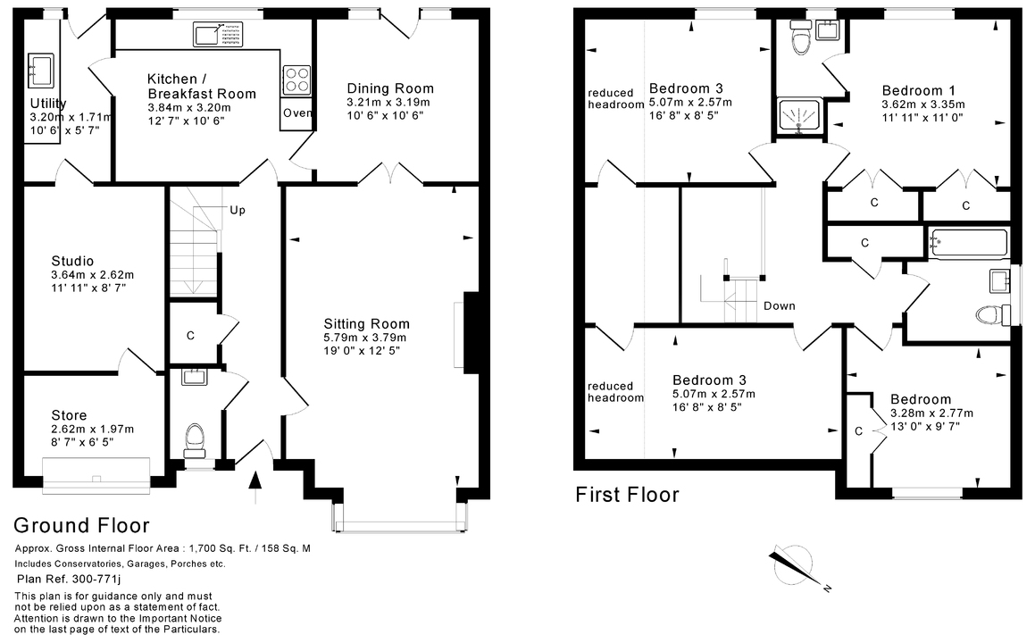 4 bed detached house for sale in Haines Avenue, Pershore - Property floorplan