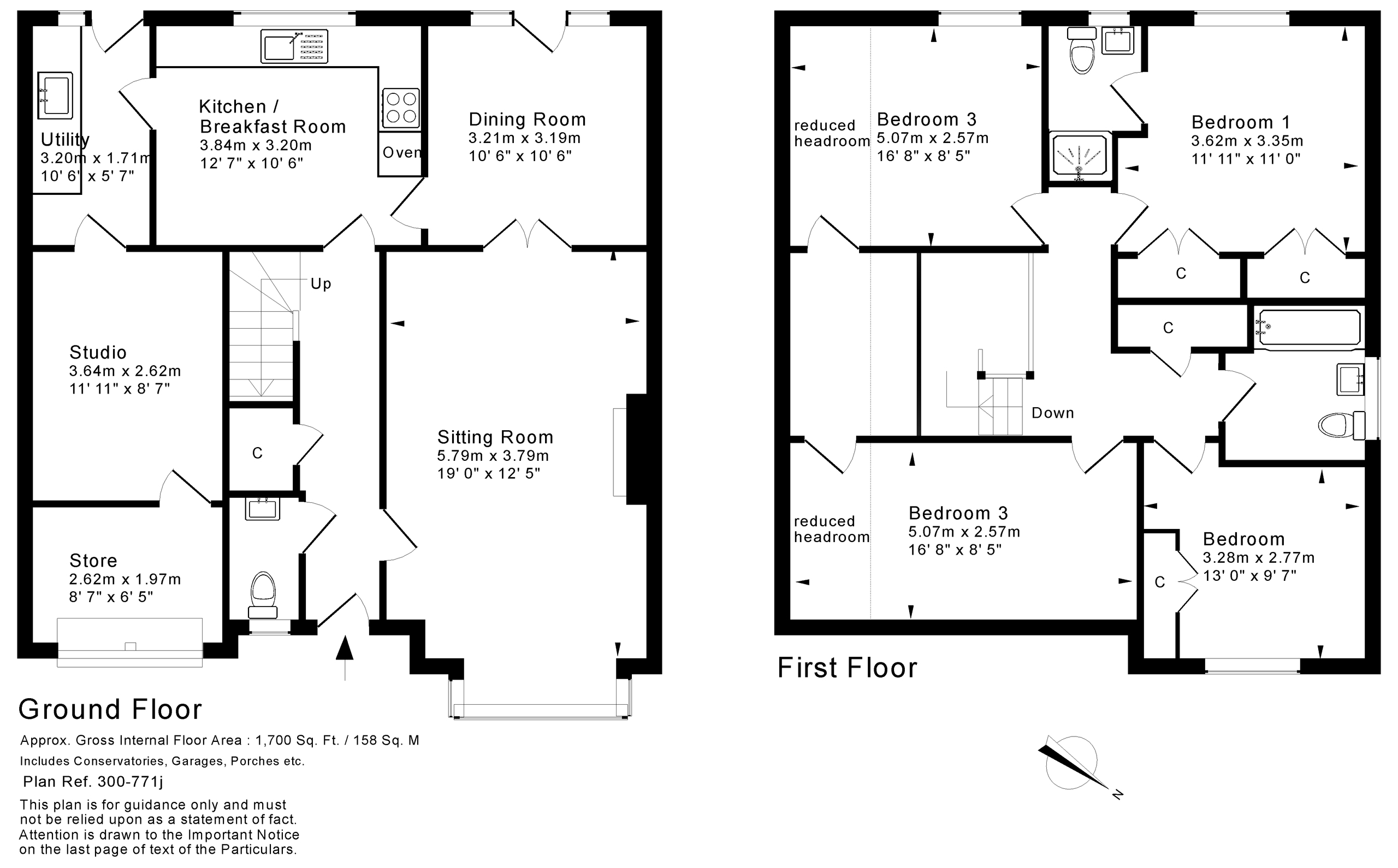 4 bed detached house for sale in Haines Avenue, Pershore - Property floorplan