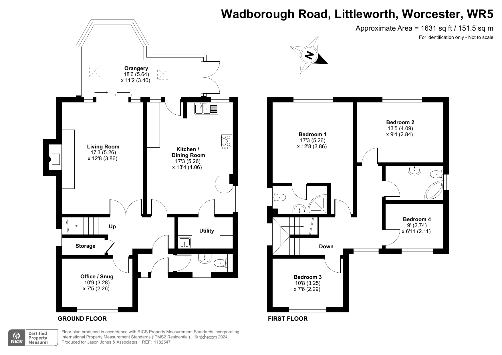 4 bed detached house for sale in Wadborough Road, Worcester - Property floorplan