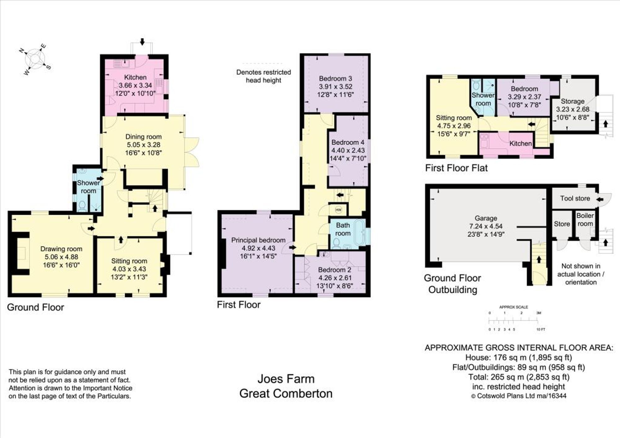 5 bed detached house for sale in Great Comberton, Pershore - Property floorplan