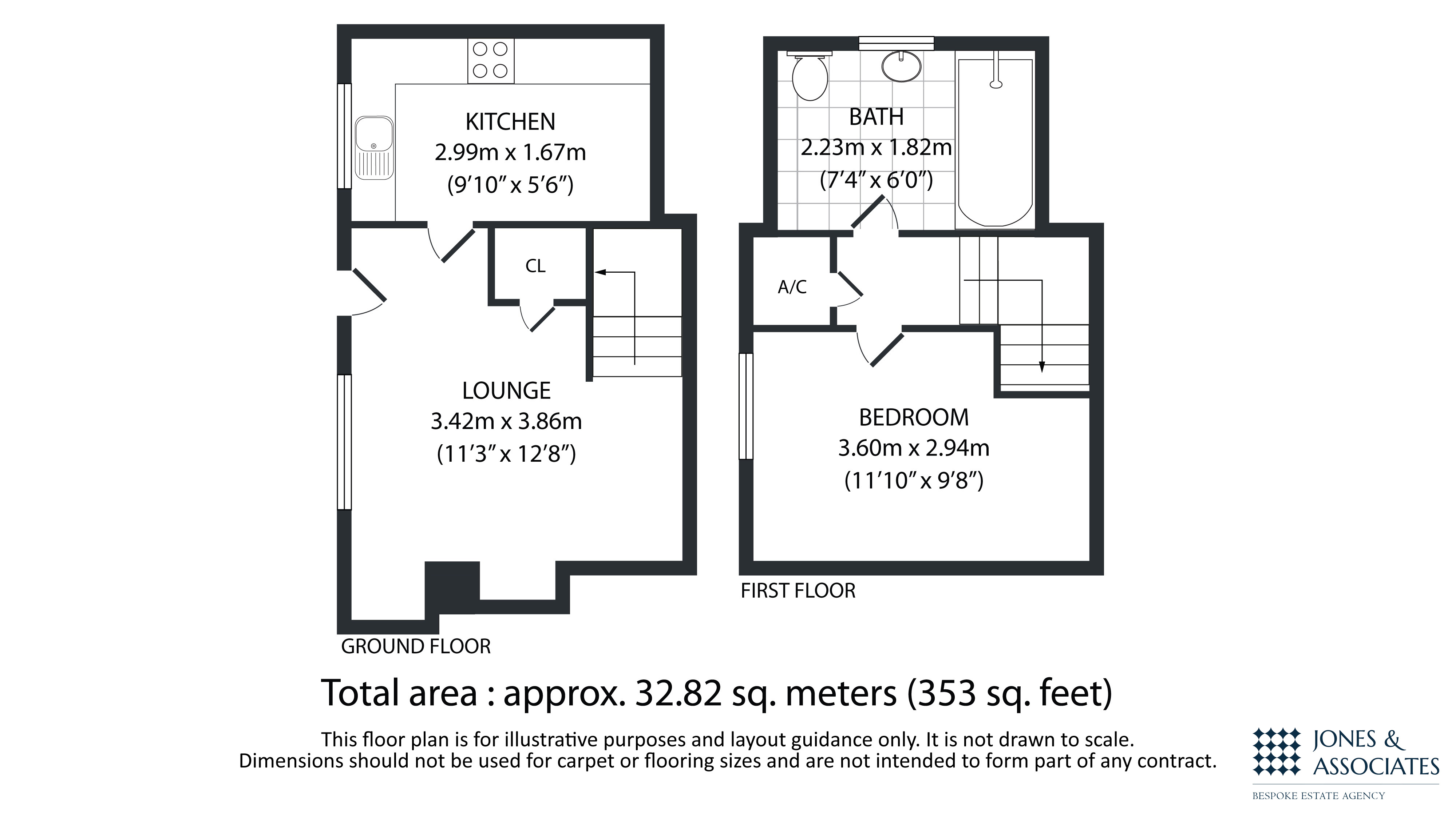 1 bed cottage to rent in Bridge Street, Pershore - Property floorplan