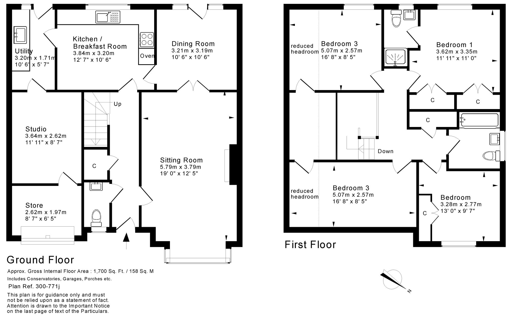 4 bed detached house for sale in Haines Avenue, Pershore - Property floorplan