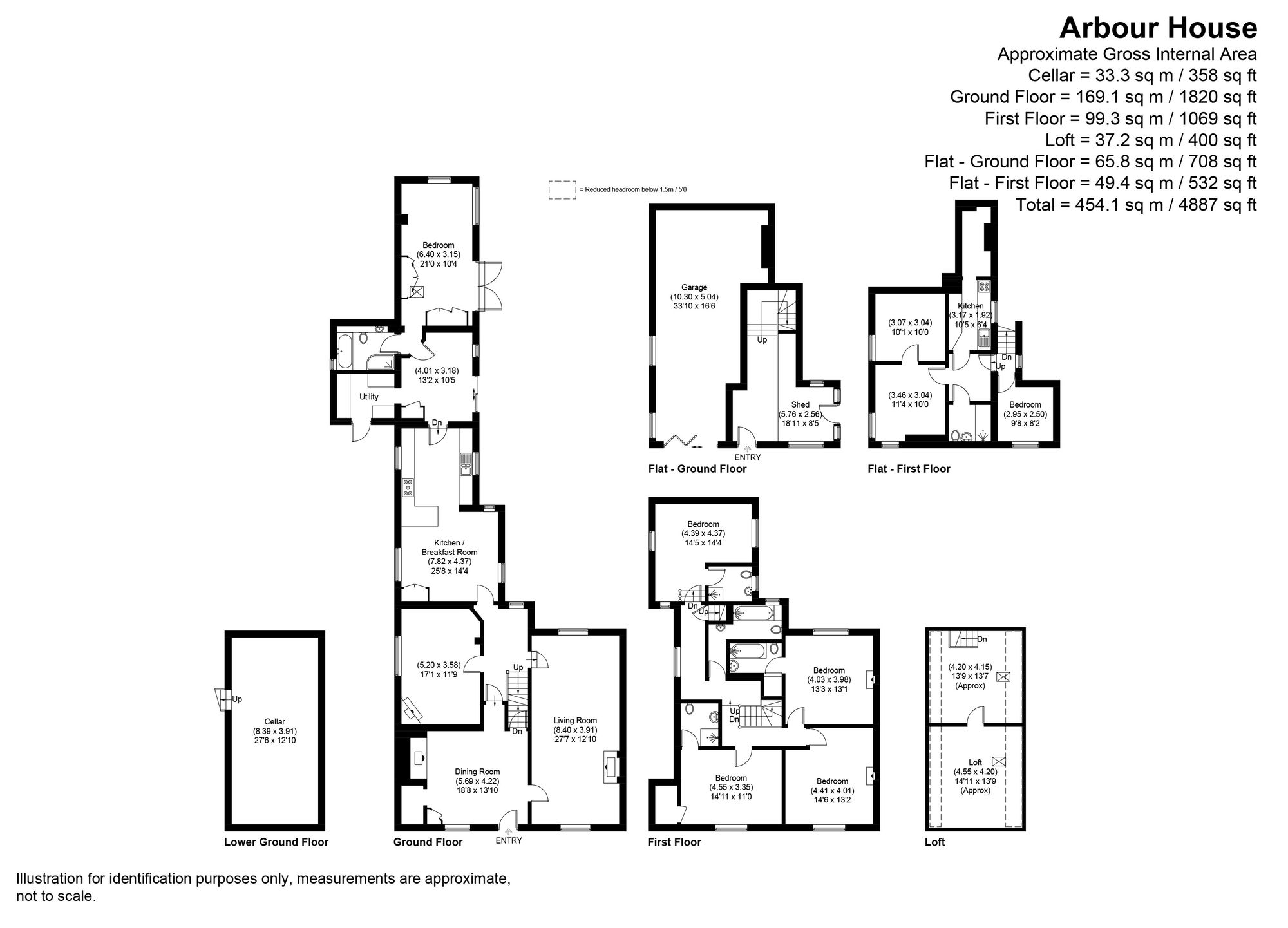 7 bed semi-detached house for sale in Main Road, Pershore - Property floorplan