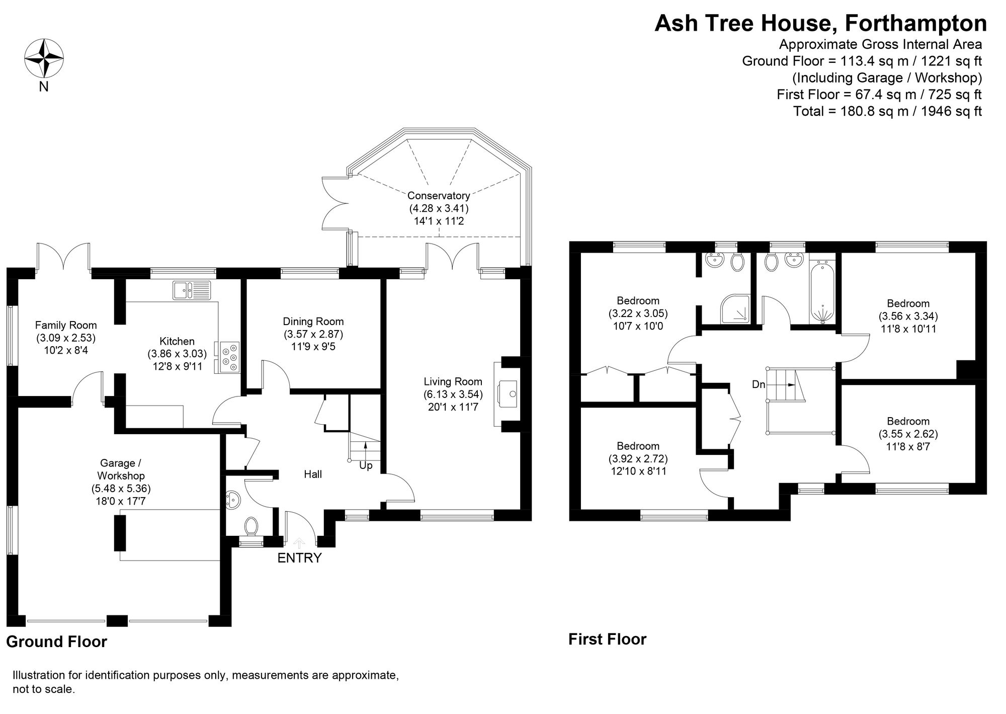 4 bed detached house for sale in Forthampton, Gloucester - Property floorplan
