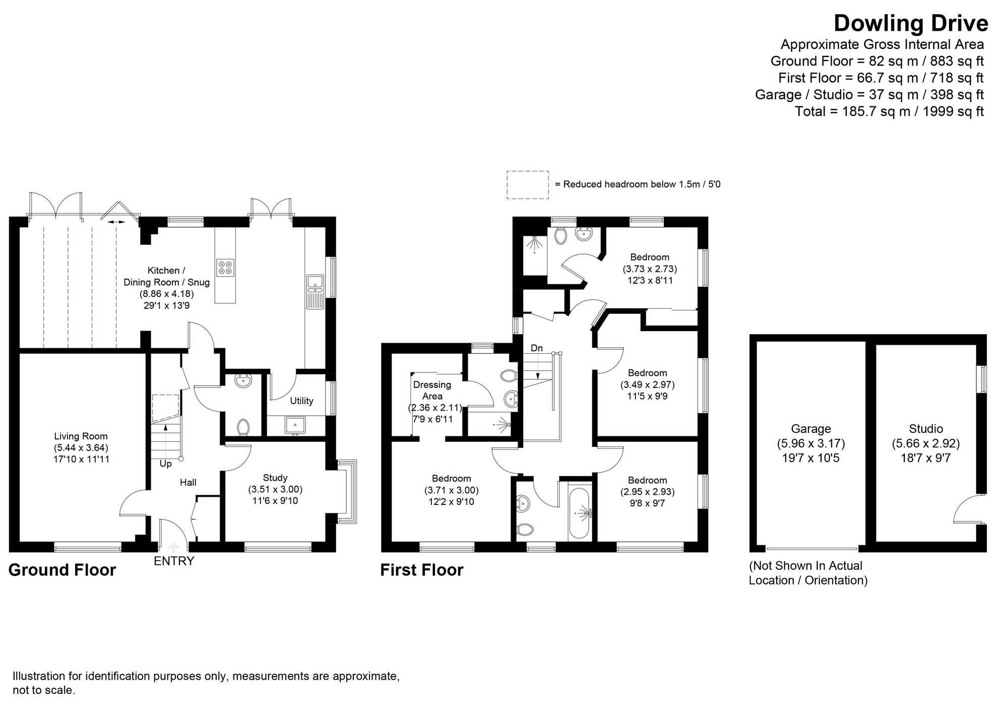 4 bed detached house for sale in Dowling Drive, Pershore - Property floorplan