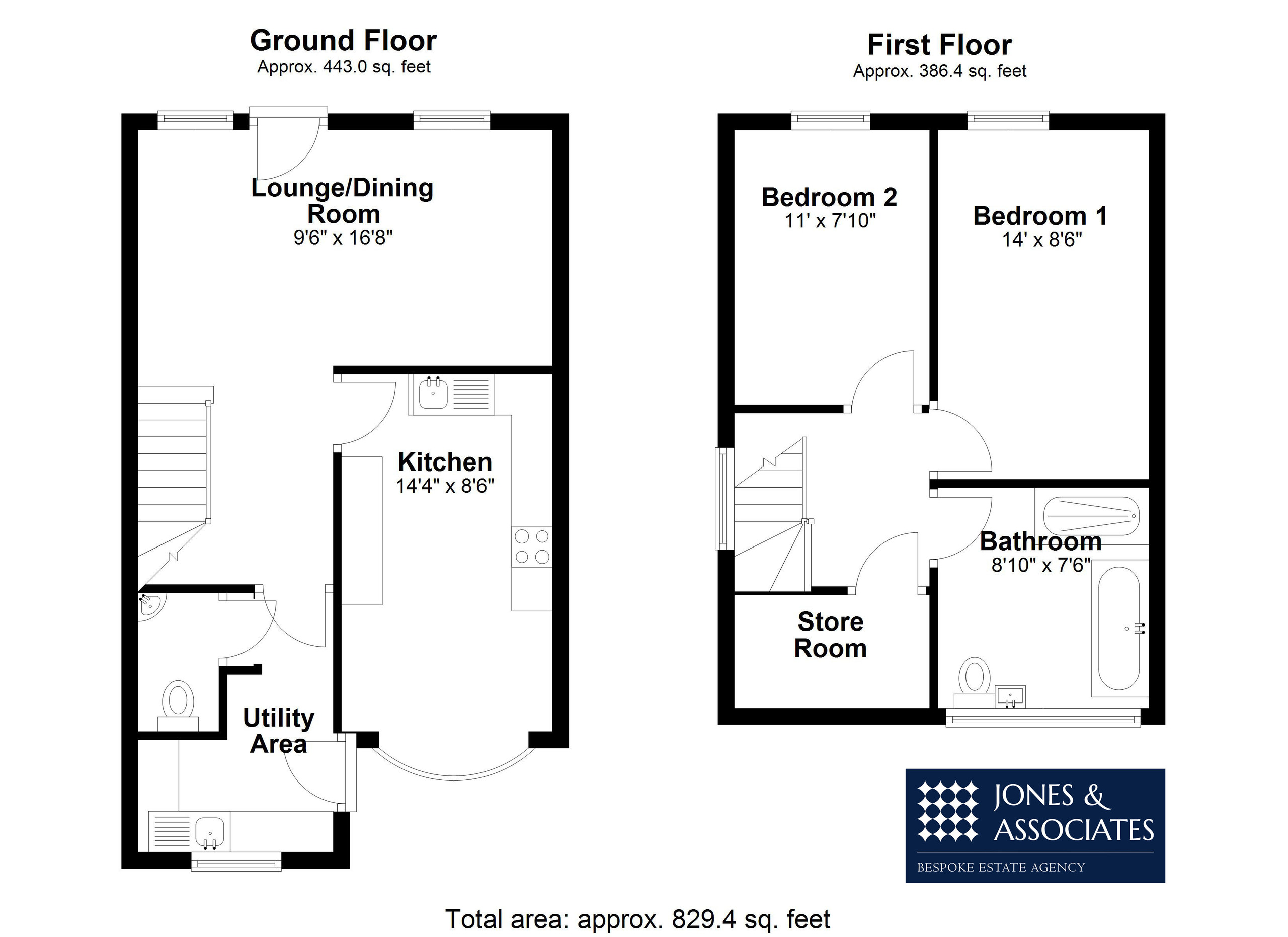 2 bed cottage to rent in Bridge Street, Pershore - Property floorplan