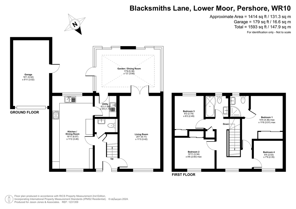 4 bed detached house for sale in Blacksmiths Lane, Lower Moor - Property floorplan