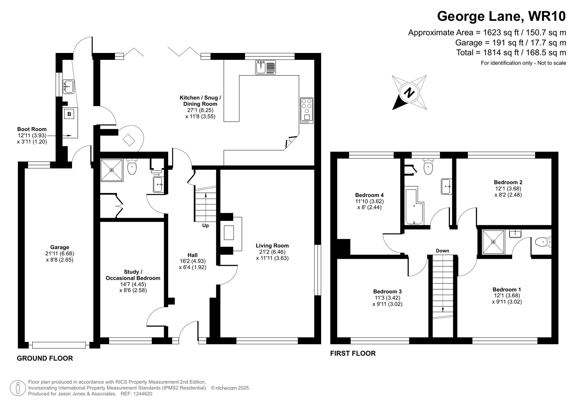 4 bed detached house for sale in George Lane, Pershore - Property floorplan