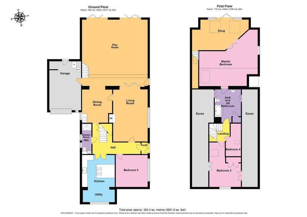 4 bed detached bungalow for sale in Upper Street, Defford - Property floorplan