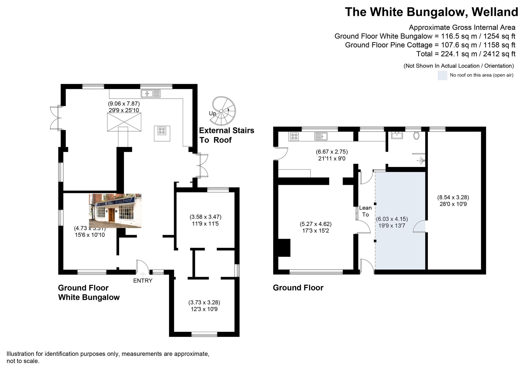 3 bed detached bungalow for sale in Welland, Malvern - Property floorplan