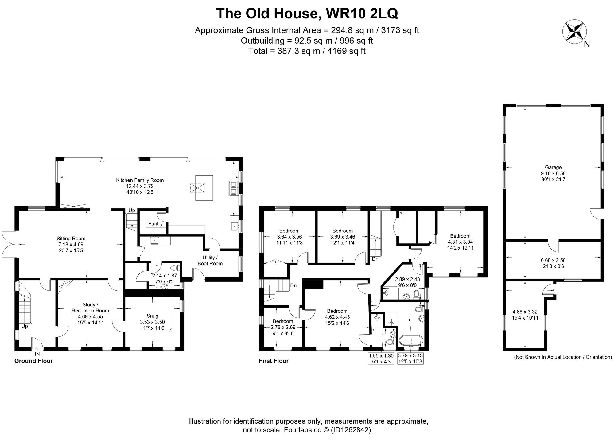 5 bed detached house for sale in Naunton Beauchamp, Pershore - Property floorplan