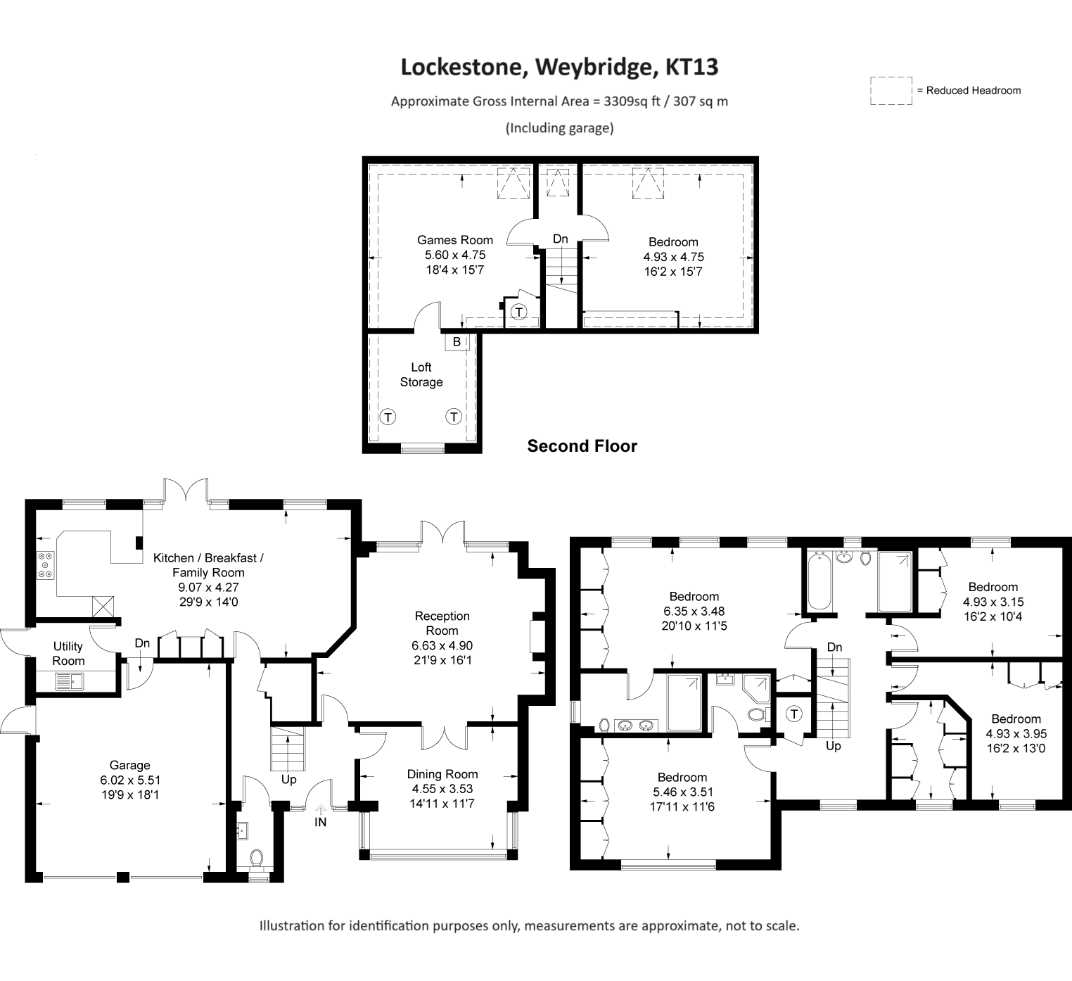 5 bed detached house for sale in Lockestone, Weybridge - Property floorplan