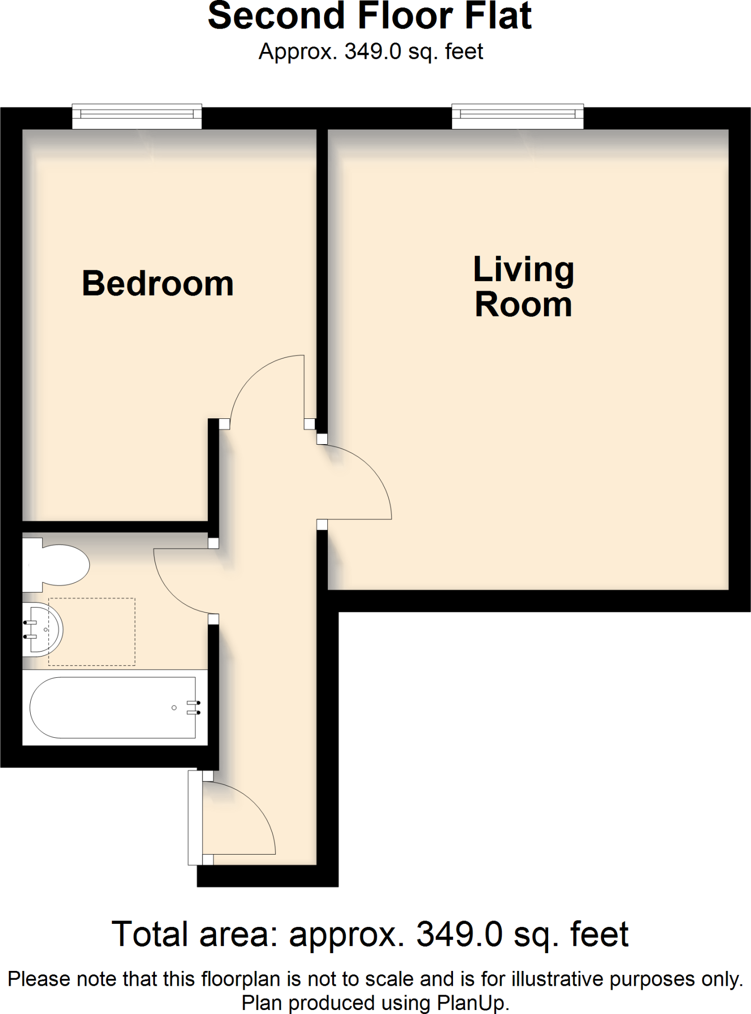 1 bed flat for sale in Station Road, Leatherhead - Property floorplan