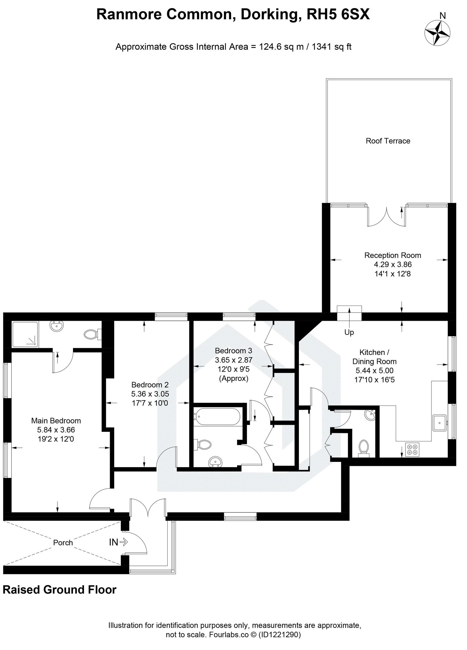 3 bed maisonette for sale in Ranmore Common, Dorking - Property floorplan