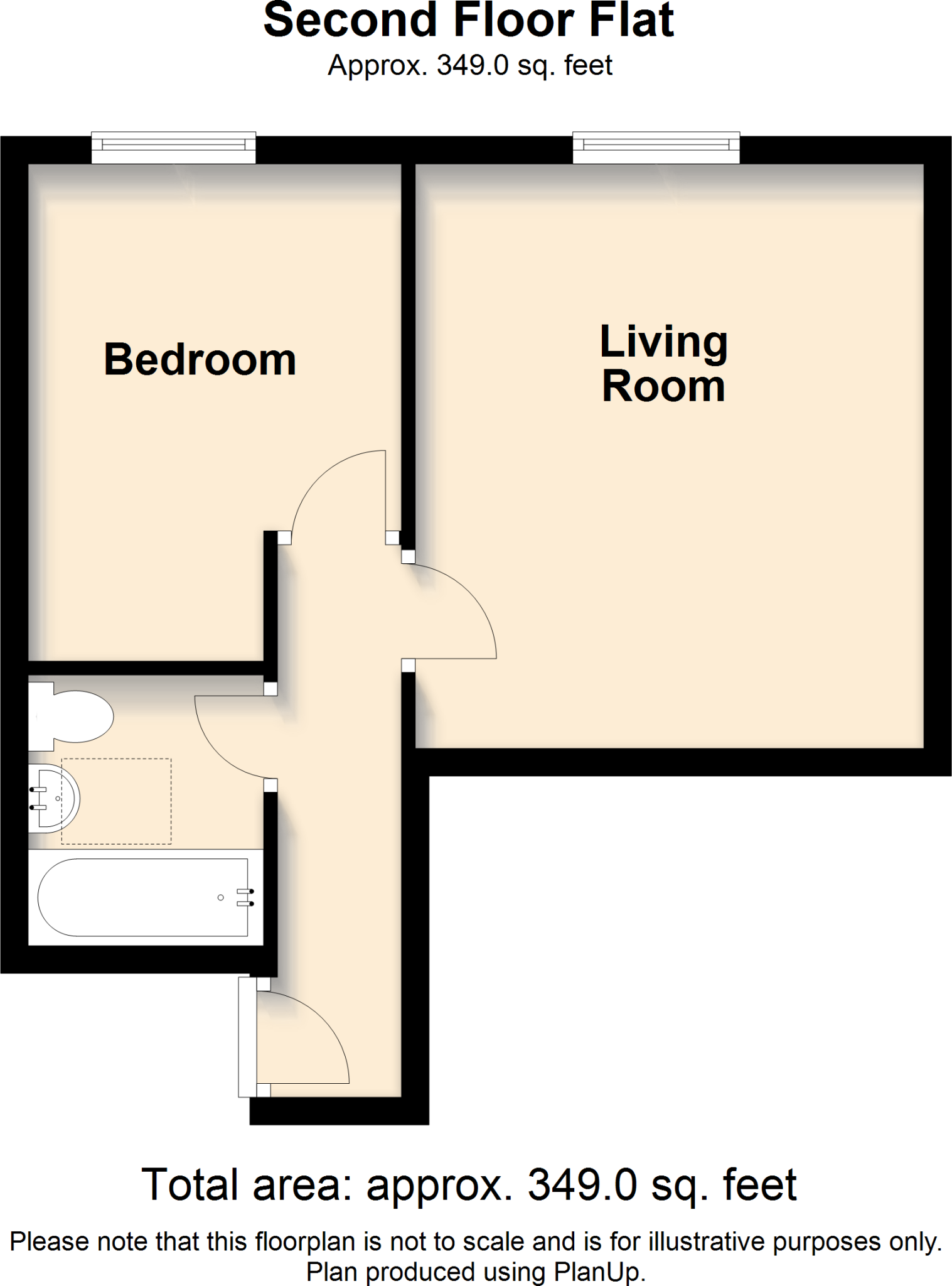 1 bed flat to rent in Station Road, Leatherhead - Property floorplan