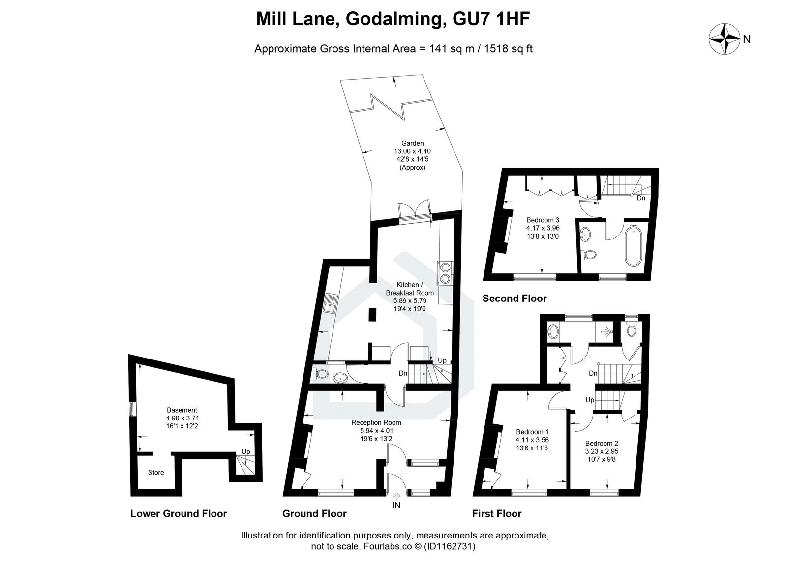 3 bed cottage to rent in Mill Lane, Godalming - Property floorplan