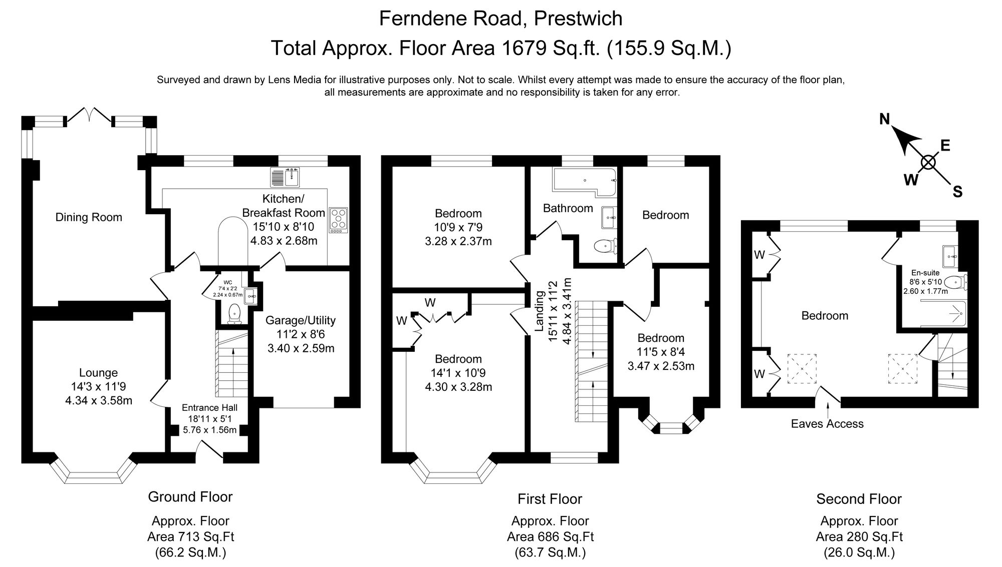 5 bed semi-detached house for sale in Ferndene Road, Manchester - Property Floorplan