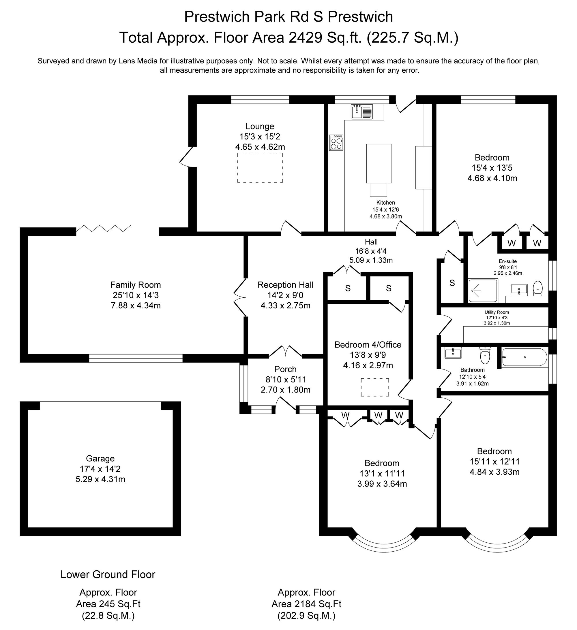 4 bed detached bungalow for sale in Prestwich Park Road South, Manchester - Property Floorplan