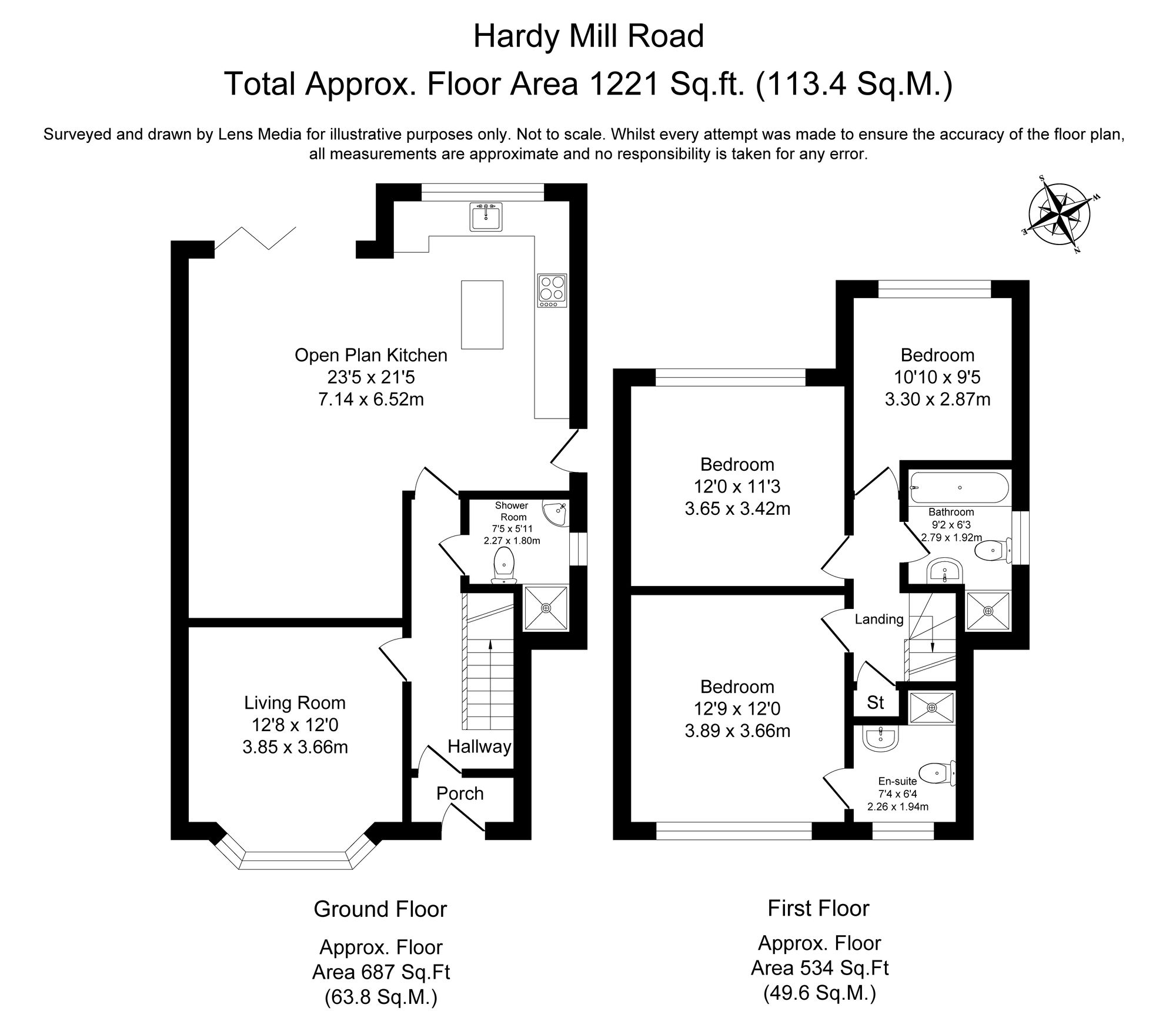 3 bed semi-detached house for sale in Hardy Mill Road, Bolton - Property Floorplan