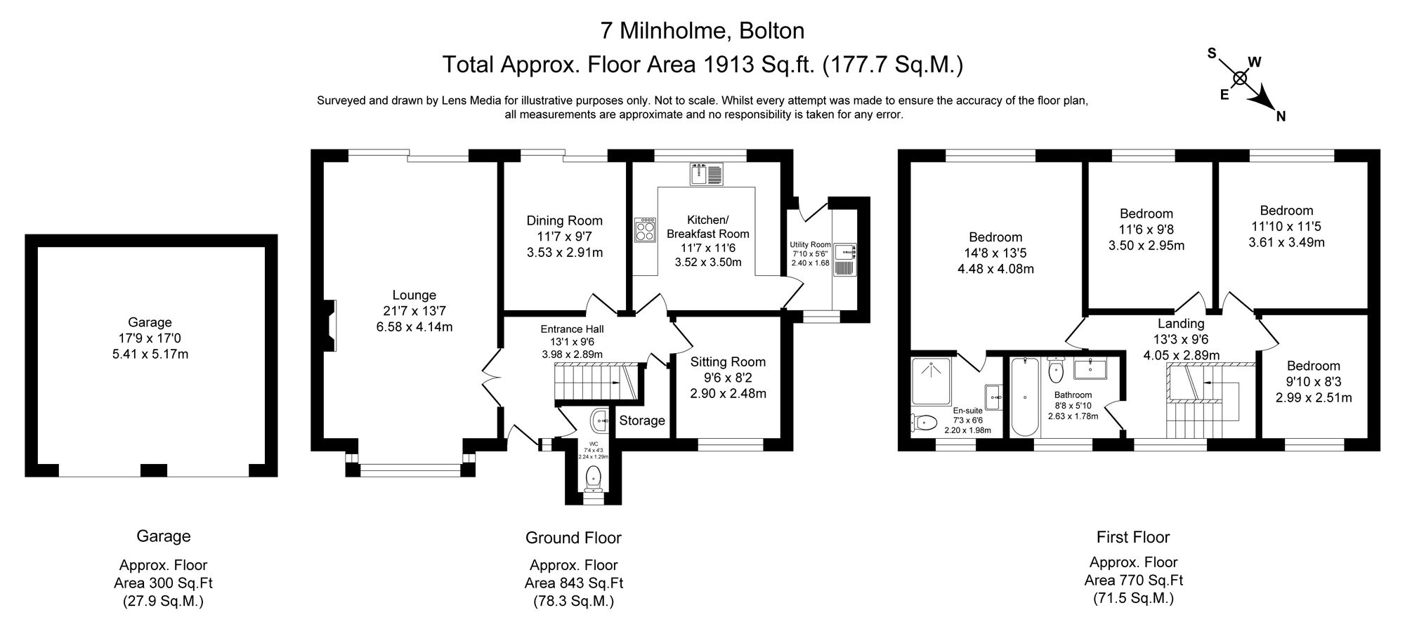 4 bed detached house for sale in Milnholme, Bolton - Property Floorplan