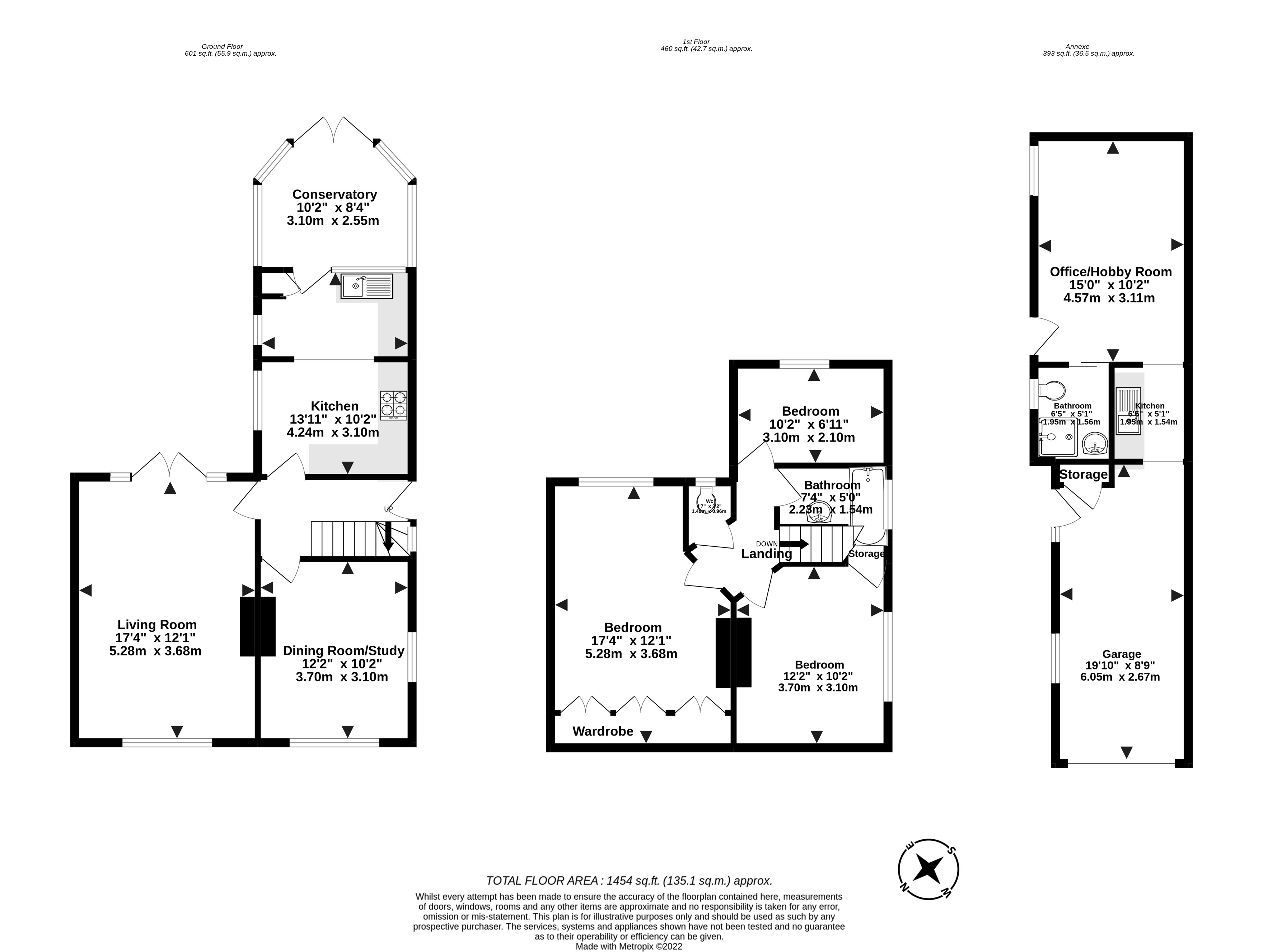 3 bed house for sale in North Lane, East Preston - Property floorplan