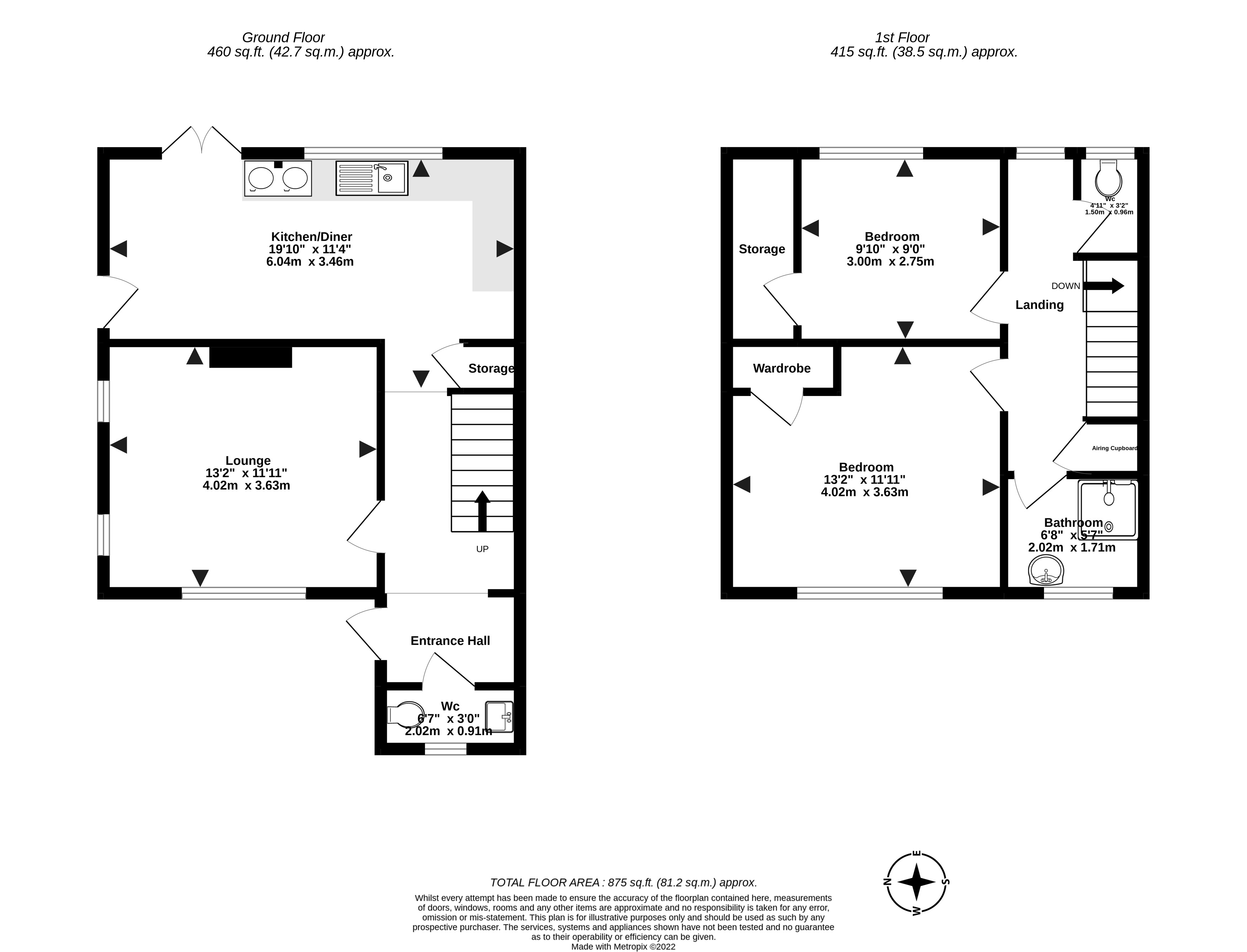 2 bed house for sale in Lashmar Road, East Preston - Property floorplan