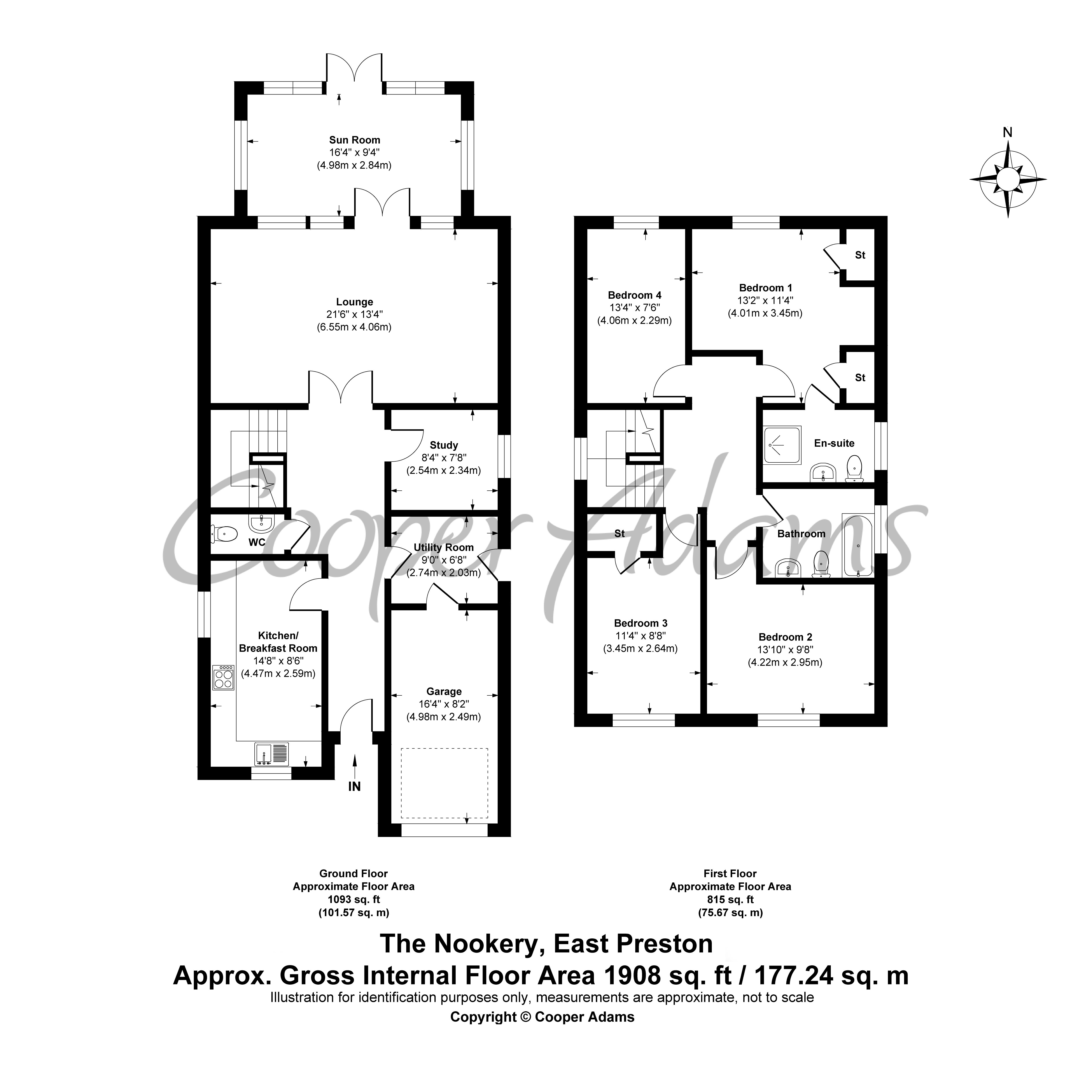 4 bed house for sale in The Nookery, East Preston - Property Floorplan