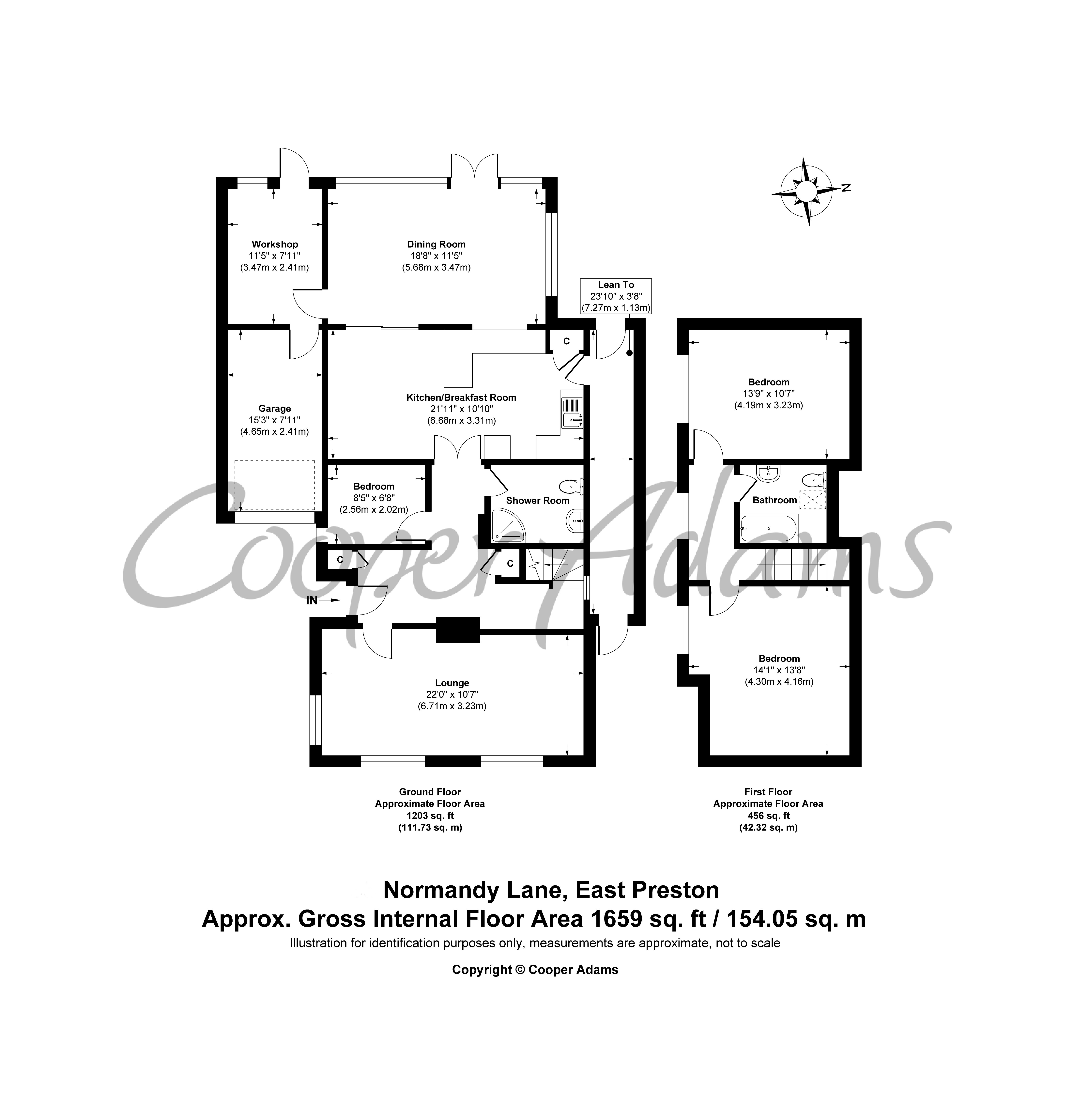 3 bed house for sale in Normandy Lane, East Preston - Property Floorplan