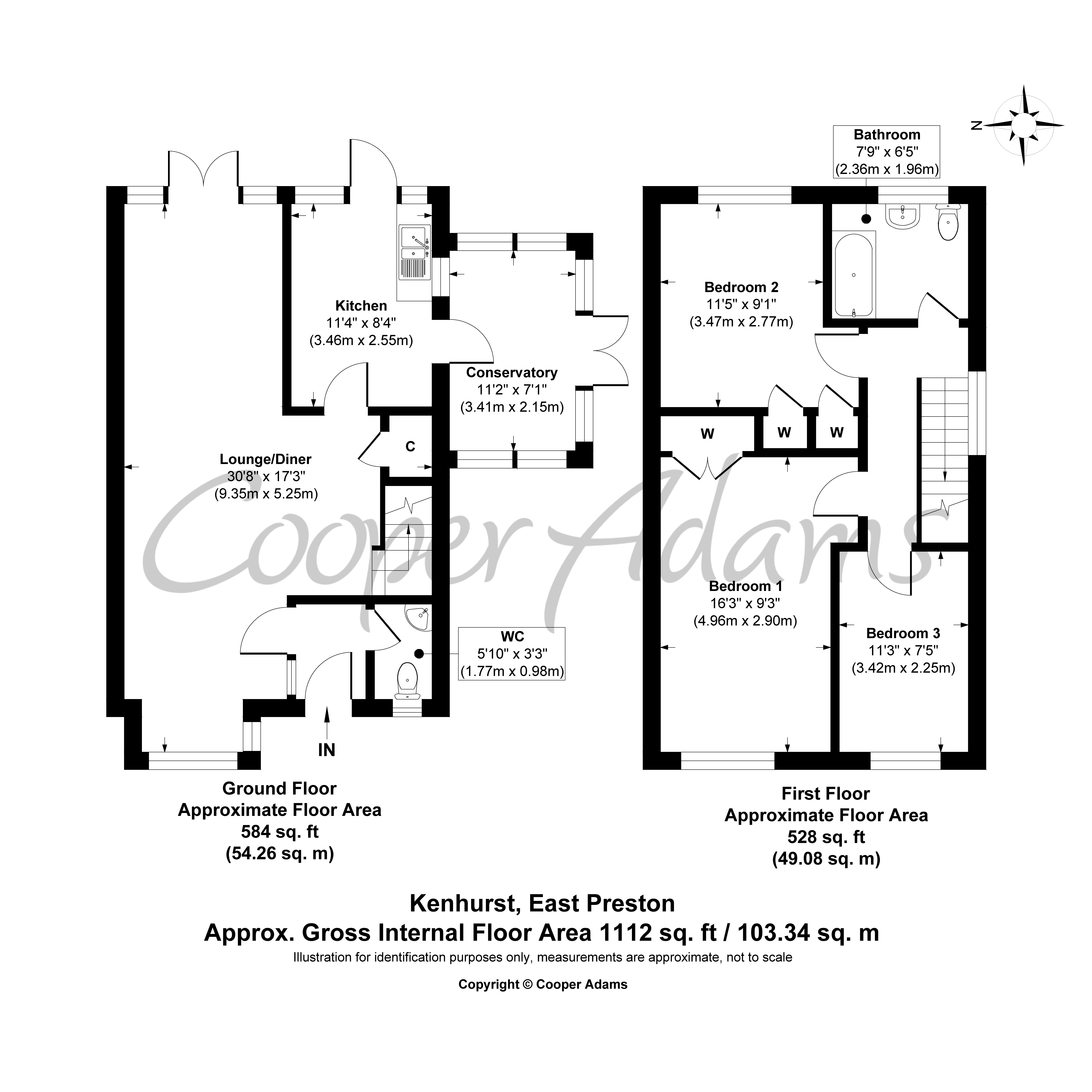 3 bed house for sale in Kenhurst, East Preston - Property floorplan