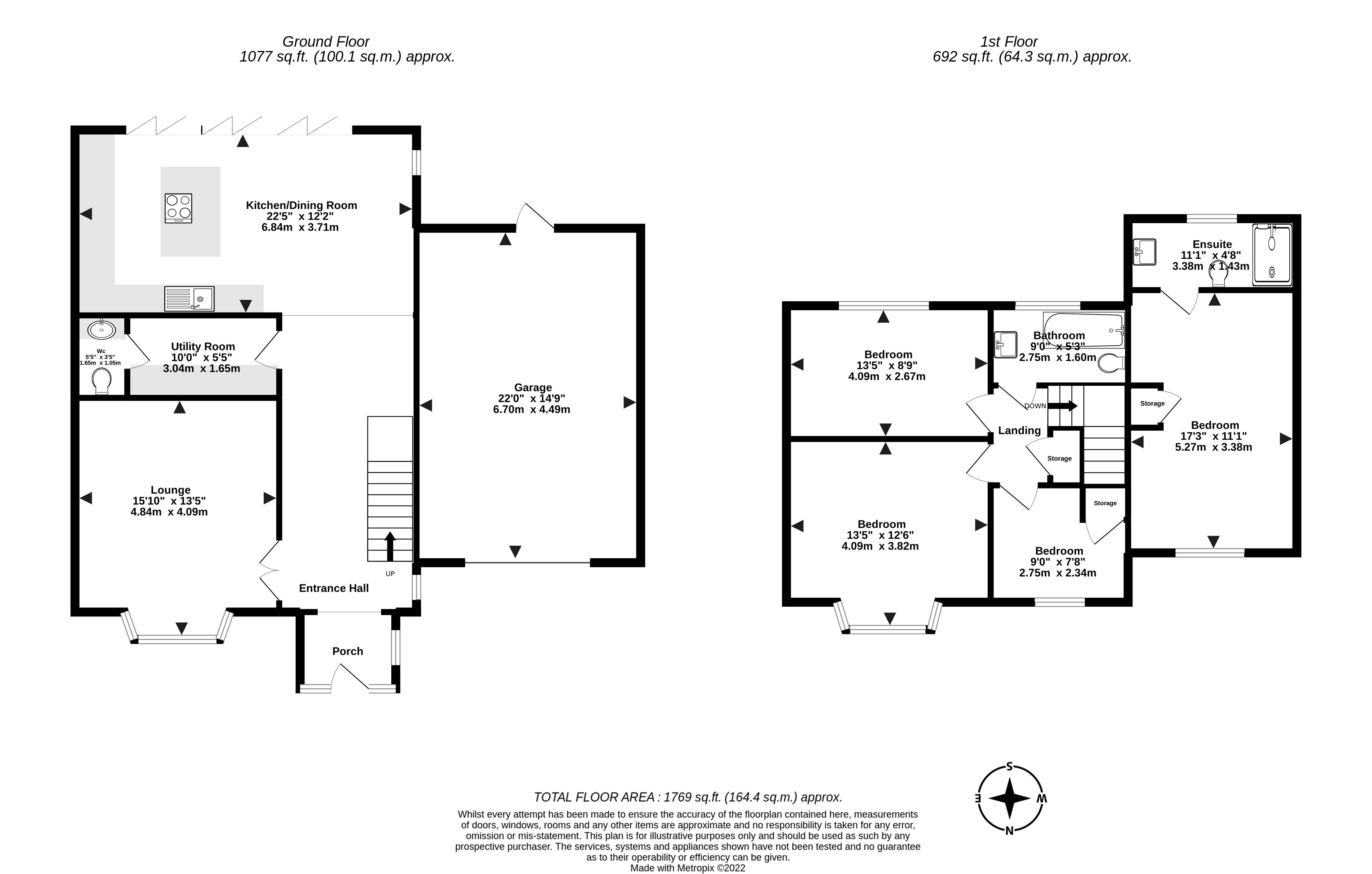 4 bed house for sale in Roundstone Crescent, East Preston - Property Floorplan