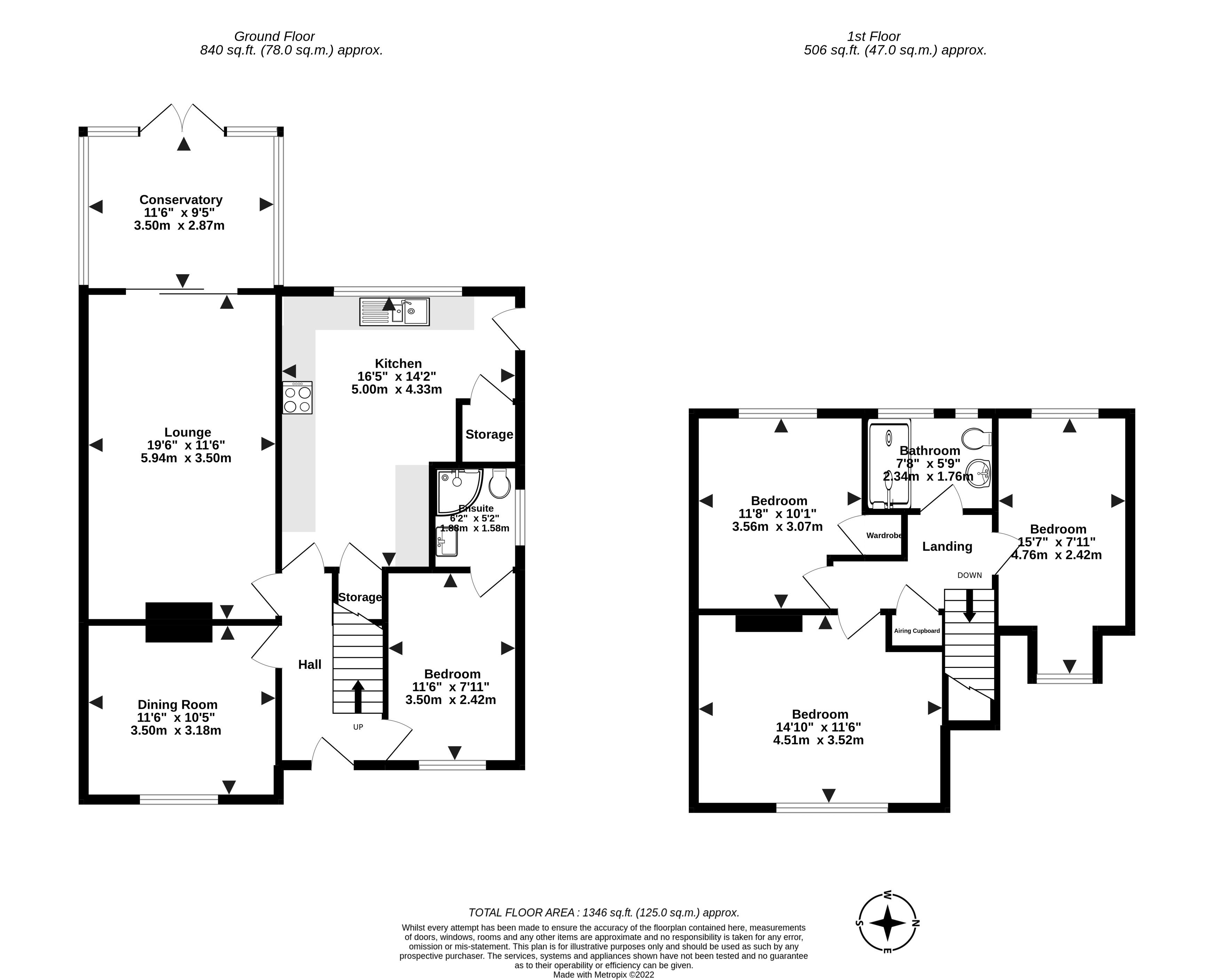 4 bed house for sale in Sea Road, East Preston - Property Floorplan