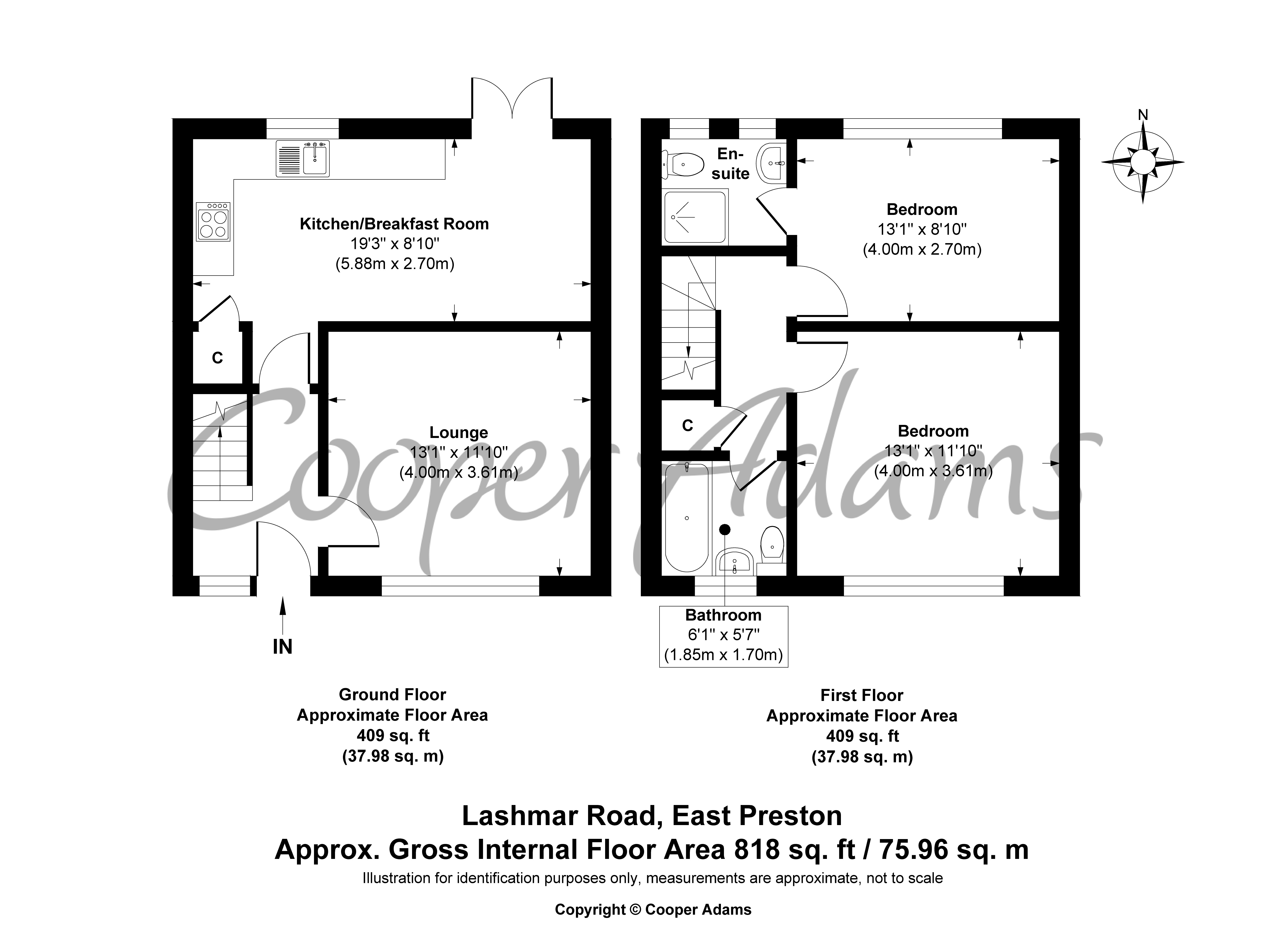 2 bed house for sale in Lashmar Road, East Preston - Property floorplan