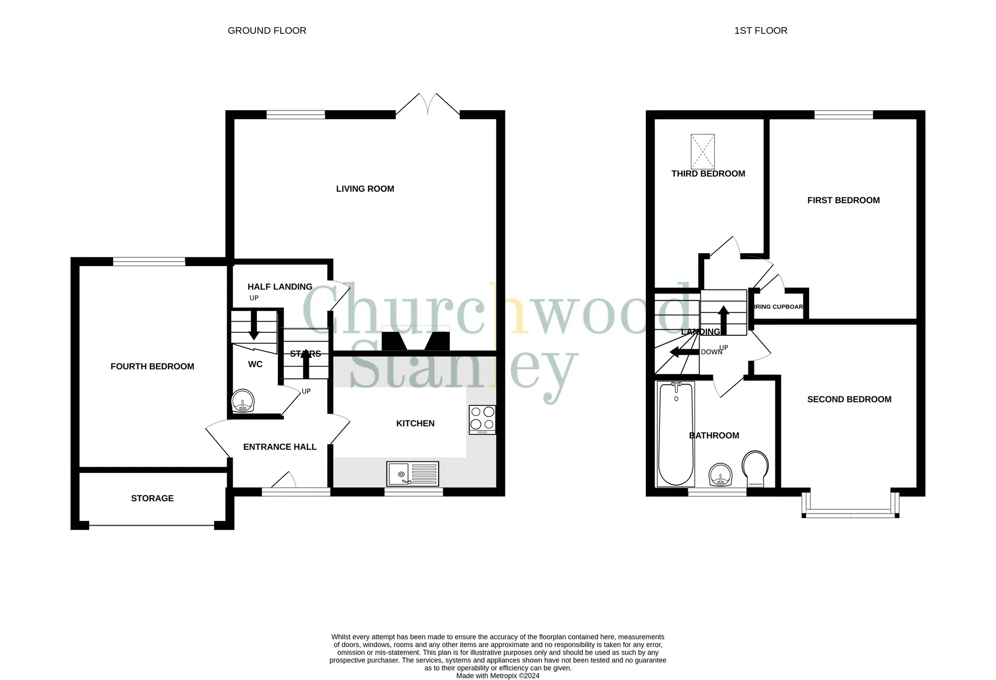 4 bed detached house for sale in Gainsborough Drive, Lawford - Property Floorplan