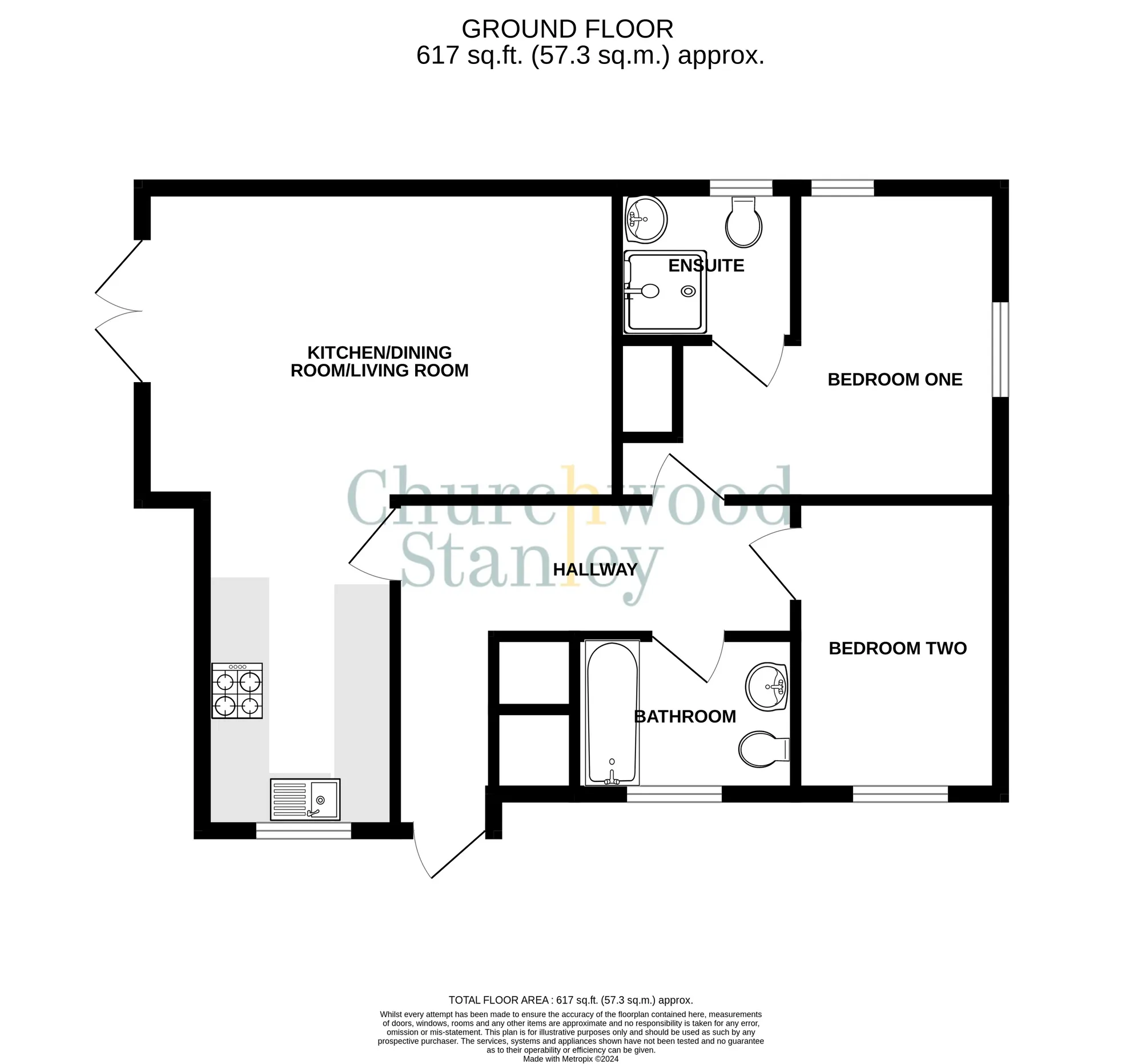 2 bed detached bungalow to rent in Firefly Close, Manningtree - Property Floorplan