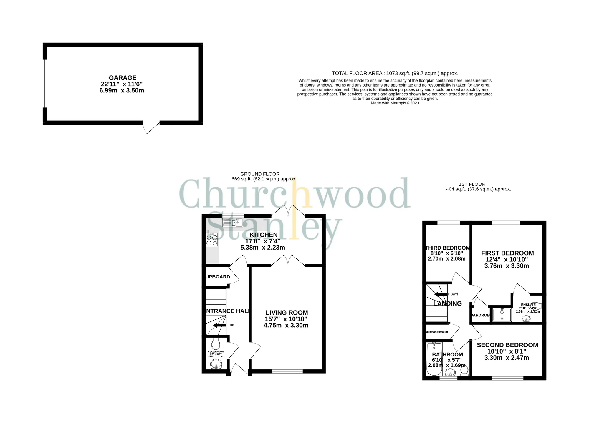 3 bed semi-detached house for sale in Forrester Road, Manningtree - Property Floorplan