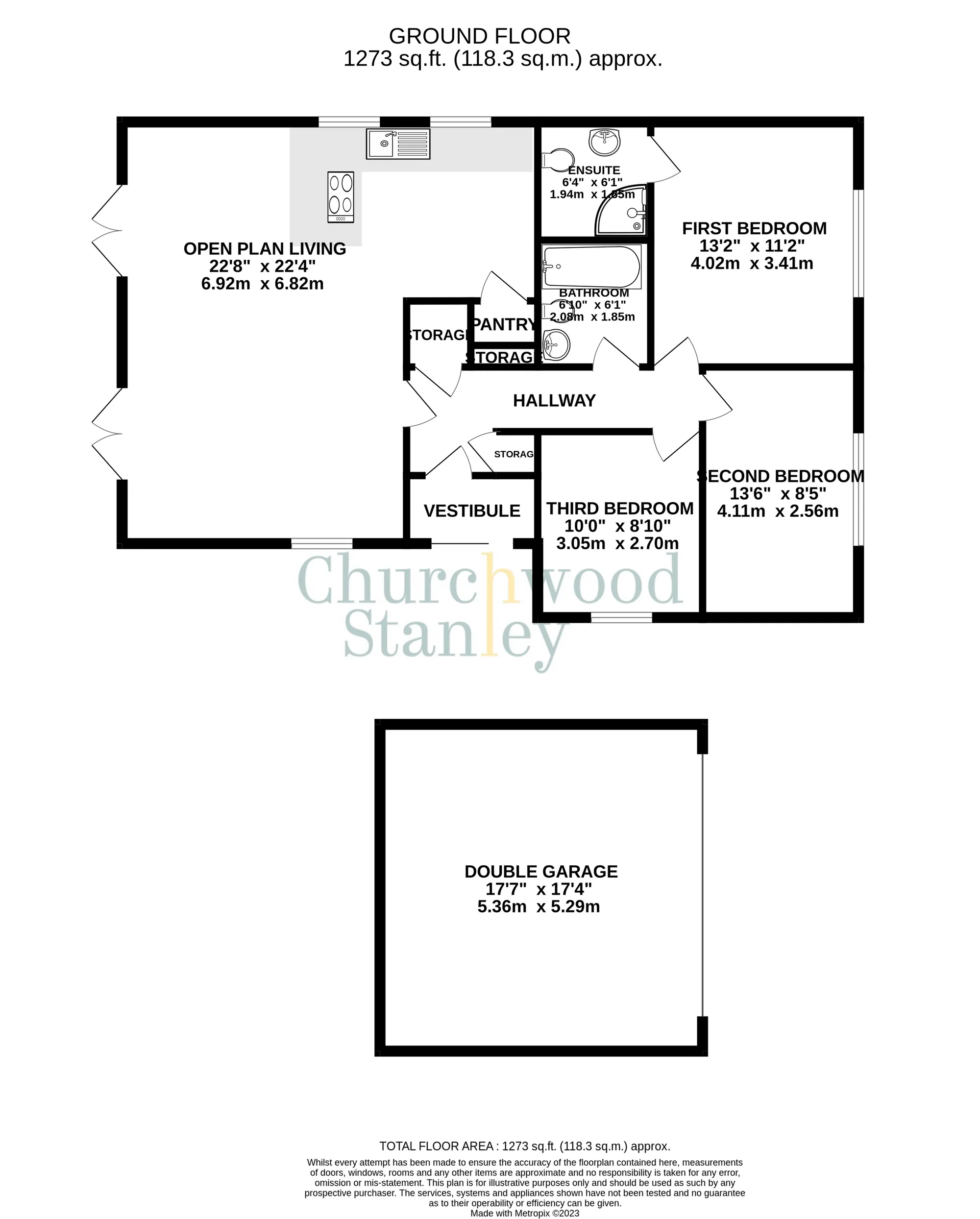 3 bed detached bungalow for sale in Church View, Colchester - Property Floorplan