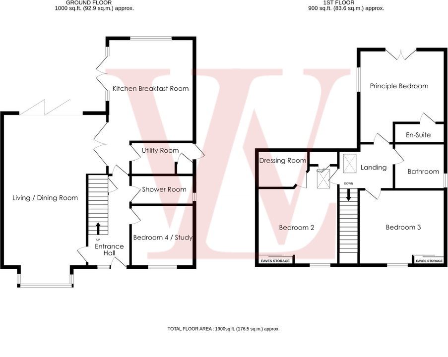 4 bed detached house for sale in Chapel End, Broxted - Property floorplan