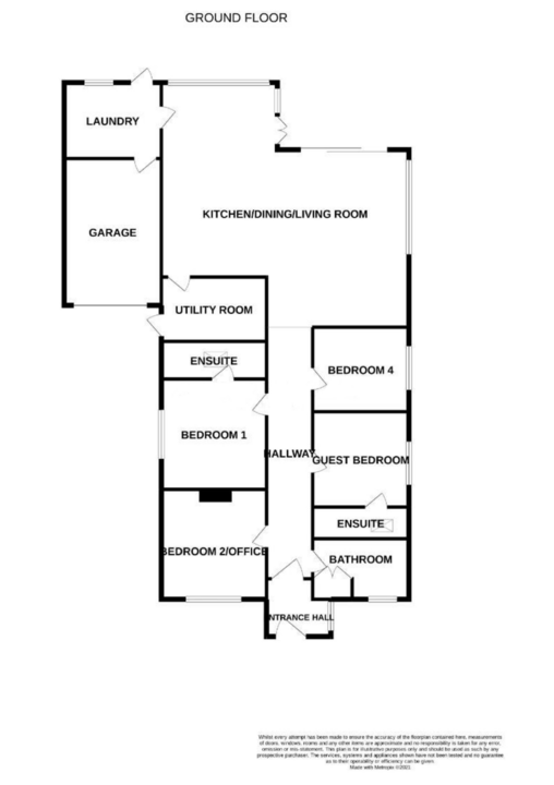 4 bed bungalow for sale in Halstead Road, Colchester - Property floorplan