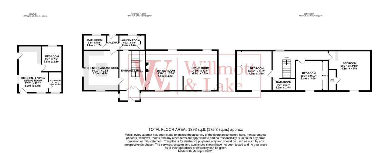 4 bed detached house for sale in Dunmow Road, Bishop's Stortford - Property floorplan