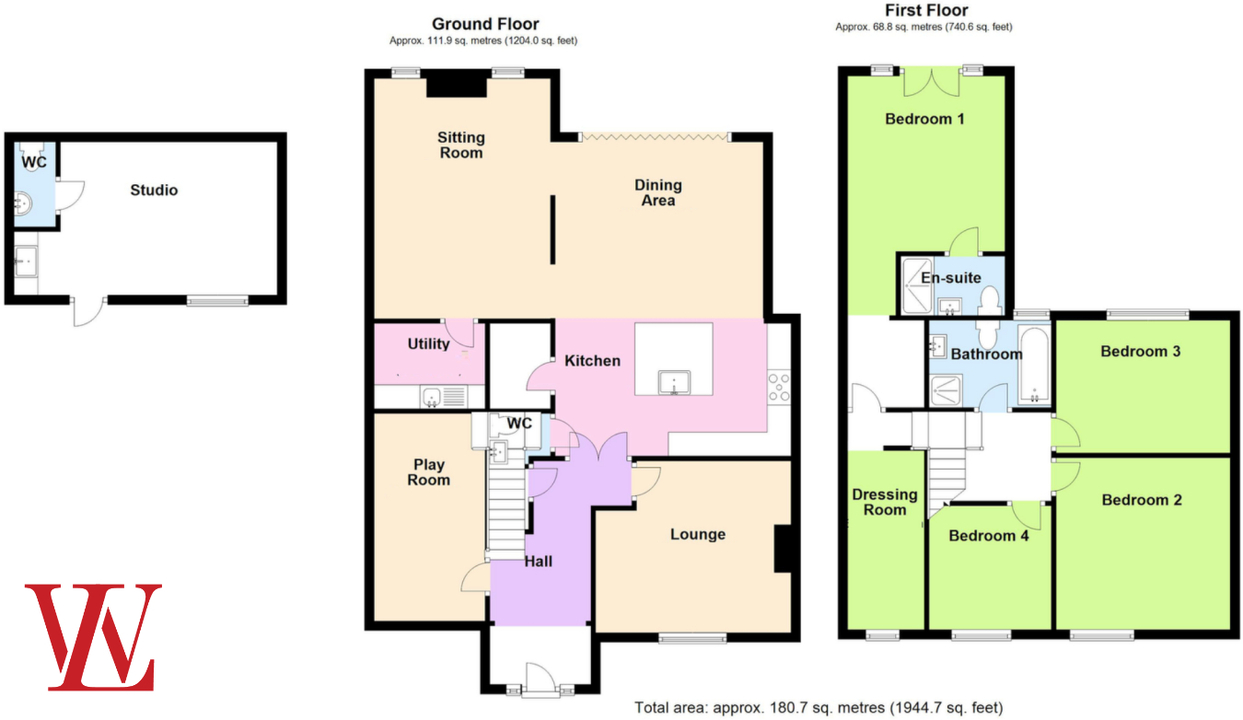 5 bed semi-detached house for sale in Heath Row, Bishop's Stortford - Property floorplan