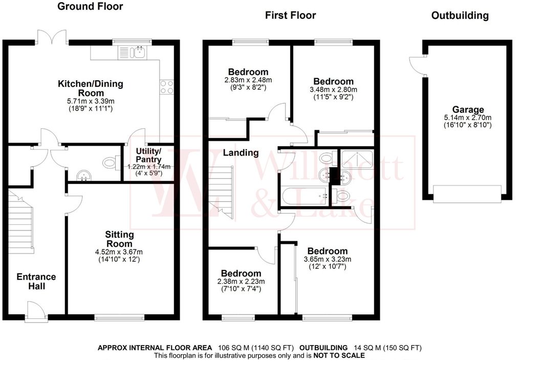 4 bed detached house for sale in Thorpe Road, Bishop's Stortford - Property floorplan
