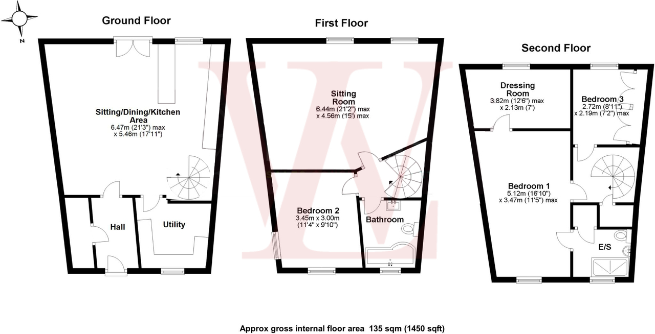 3 bed terraced house for sale in Basbow Lane, Bishop's Stortford - Property floorplan