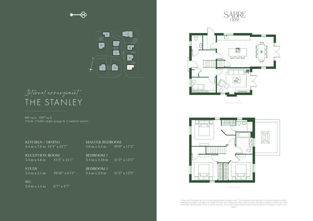3 bed detached house for sale in Sabre Close, Felsted - Property floorplan