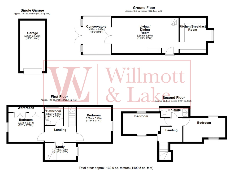 4 bed terraced house for sale in Cage End, Bishop's Stortford - Property floorplan