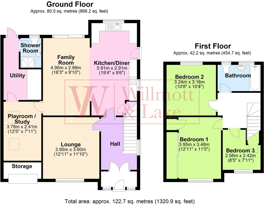 3 bed detached house for sale in Manston Drive, Bishop's Stortford - Property floorplan