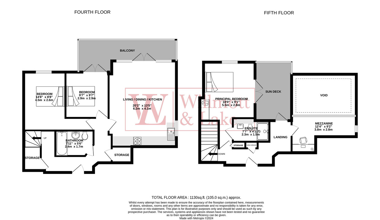 3 bed apartment for sale in Tanners Wharf, Bishop's Stortford - Property floorplan