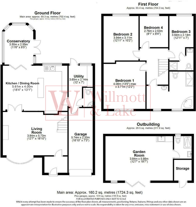 4 bed detached house for sale in Thorley Park Road, Bishop's Stortford - Property floorplan