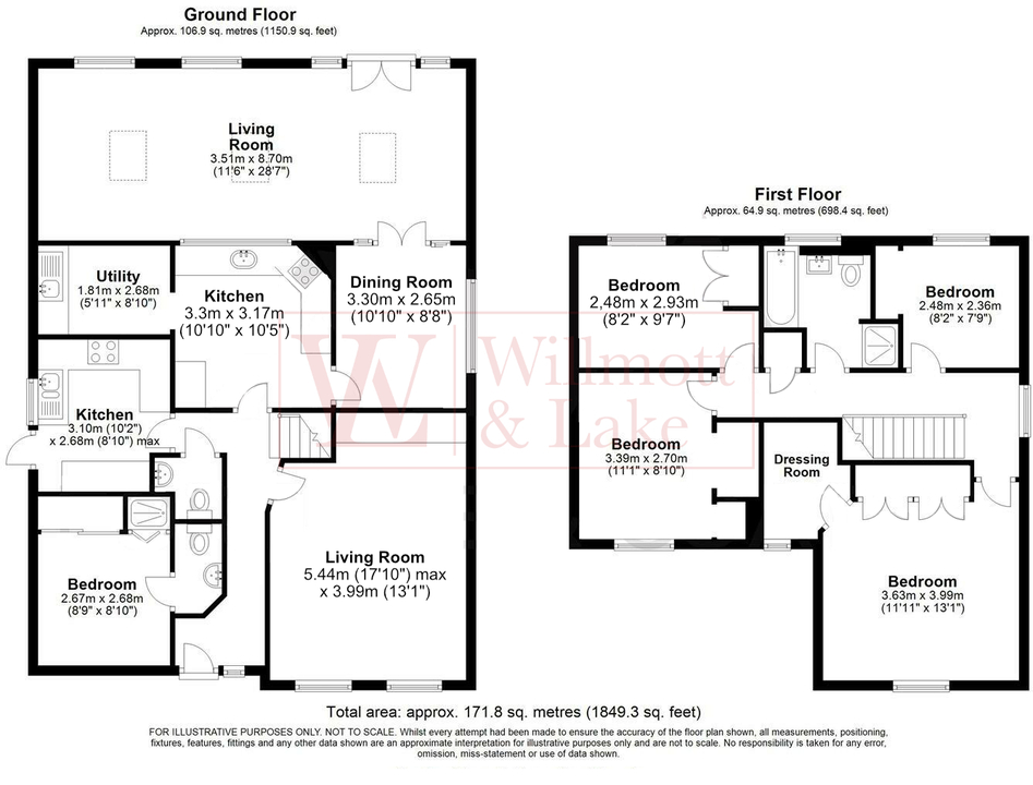 5 bed detached house for sale in Burley Hill, Harlow - Property floorplan