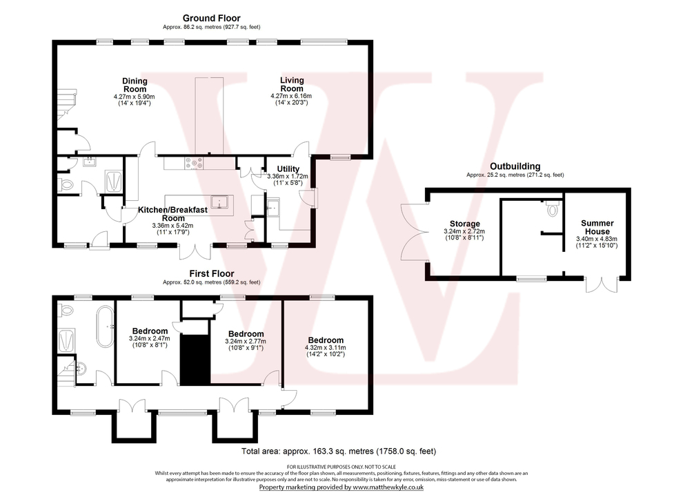 3 bed detached house for sale in Birchanger, Bishop's Stortford - Property floorplan