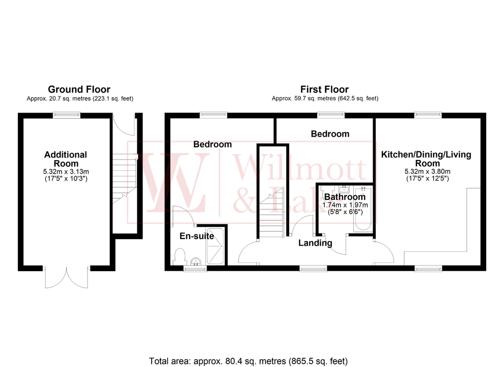 2 bed for sale in Boswell Street, Bishop's Stortford - Property floorplan